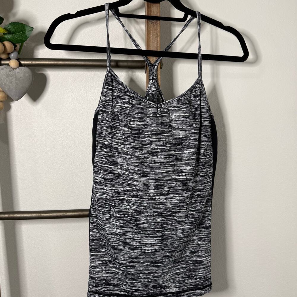 Cabi Sport Athletic Razorback Black Gray Tank Size Medium - Picture 3 of 9